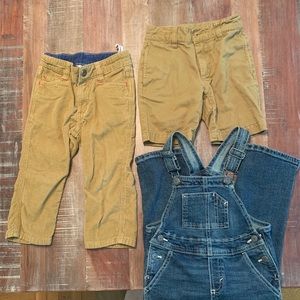 3T boys pants, shorts, overalls